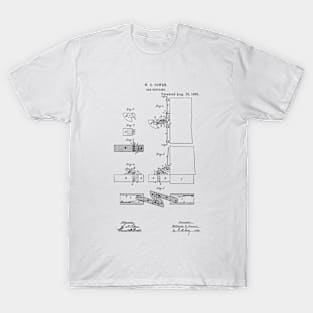 Car coupling Vintage Patent Hand Drawing T-Shirt